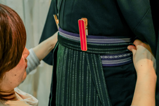 ご新郎着付け