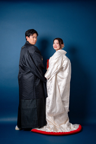 INAI WEDDING WASOU 東京浅草本店_背景 - navy（ネイビー）