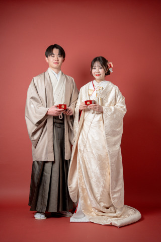 INAI WEDDING WASOU 東京浅草本店_背景 - brick（赤茶色）