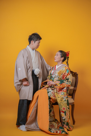 INAI WEDDING WASOU 東京浅草本店_背景 - orange（オレンジ）