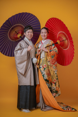 INAI WEDDING WASOU 東京浅草本店_背景 - orange（オレンジ）