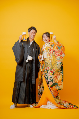 INAI WEDDING WASOU 東京浅草本店_背景 - orange（オレンジ）