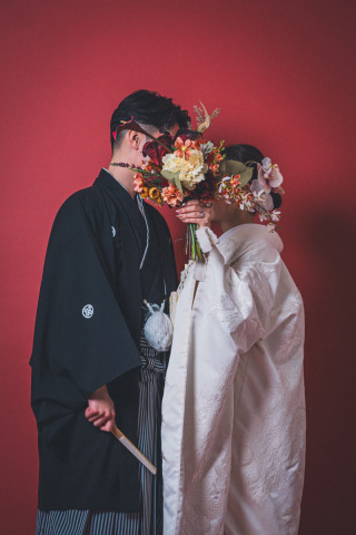 INAI WEDDING WASOU 東京浅草本店_背景 - brick（赤茶色）