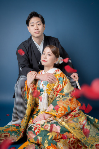 INAI WEDDING WASOU 東京浅草本店_背景 - navy（ネイビー）