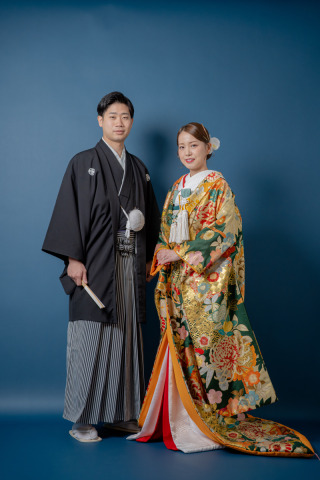 INAI WEDDING WASOU 東京浅草本店_背景 - navy（ネイビー）