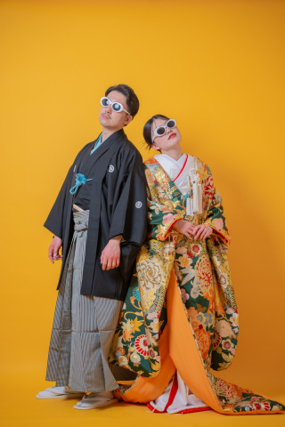 INAI WEDDING WASOU 東京浅草本店_背景 - orange（オレンジ）