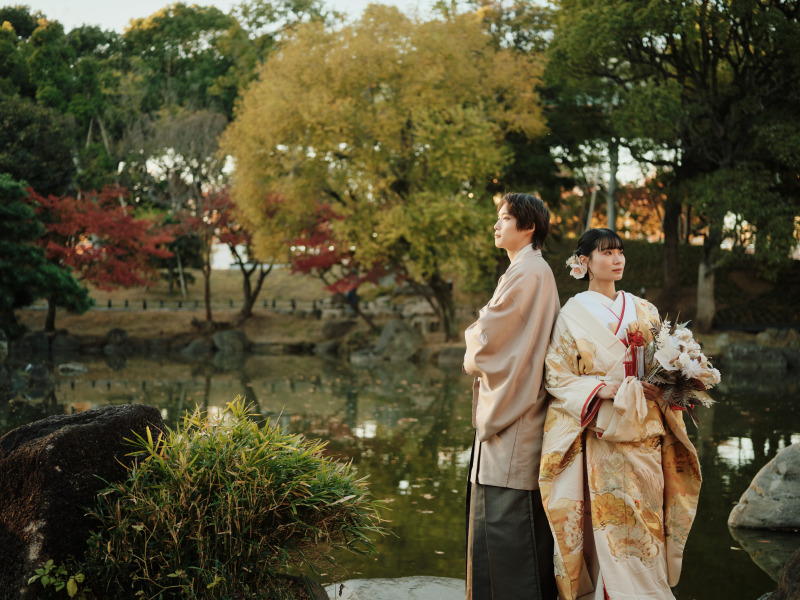 【紅葉シーズン間も無く締切‼️】花畑記念庭園or目白庭園ロケ 期間限定プラン 99,800円