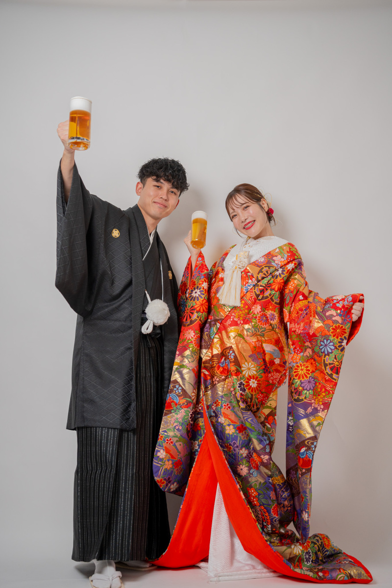 【⭐️10月/11月ハイシーズン⭐️】白無垢色打掛2着プランWASOU premium plus 65,000円