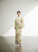 ヒワ花丸四季草花（訪問着）