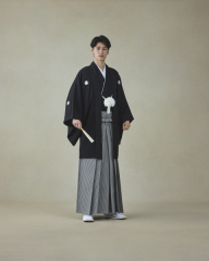 黒曜紋付／特選毘龍平