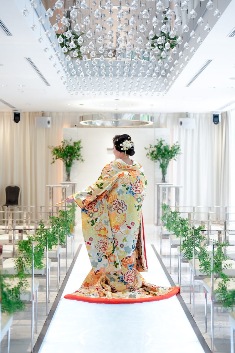 和装&times;チャペル撮影