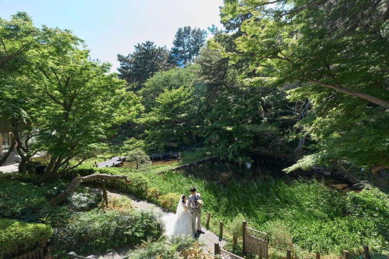 緑豊かな御殿山庭園