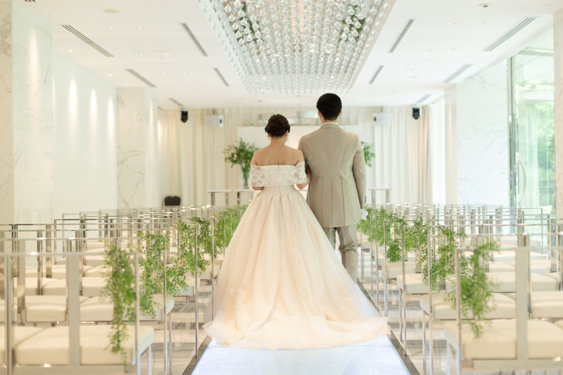 フォレストチャペルでのウエディングドレス撮影