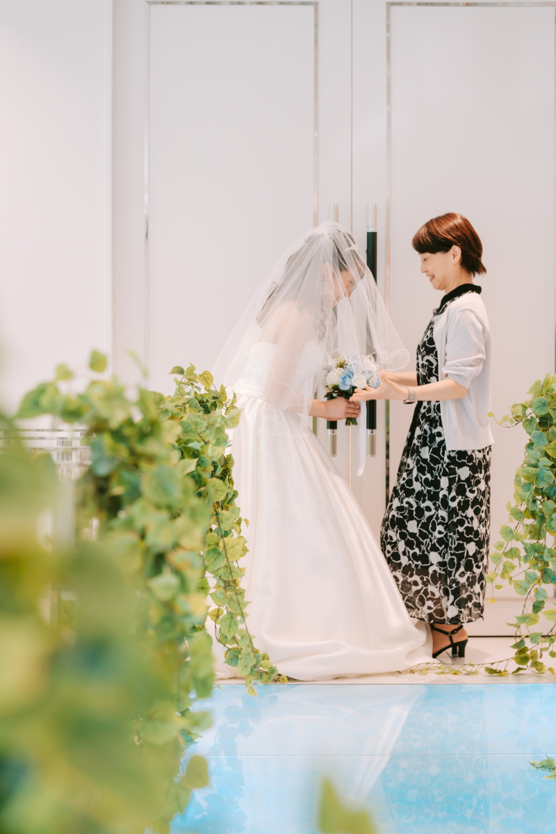 お母様からのベールダウン