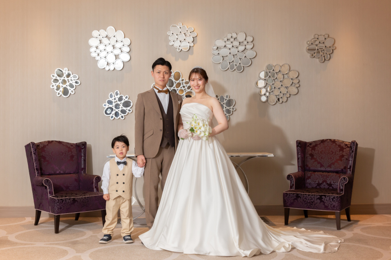 ご長男と一緒に撮影スタート!