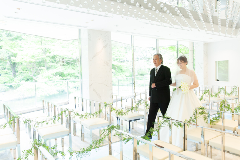 お父様のエスコート