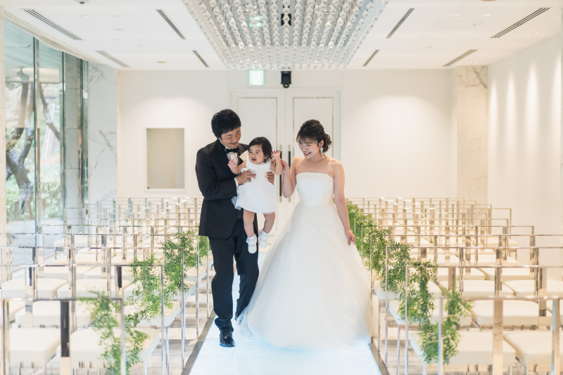 3人でのご入場シーン