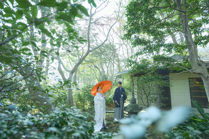 和装が映える御殿山庭園