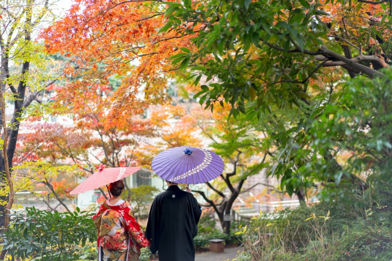 東京マリオットホテル_庭園で撮影できる