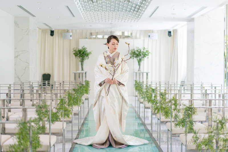 【和装2着】日本の伝統文化を残す白無垢×色打掛×庭園ロケーションプラン