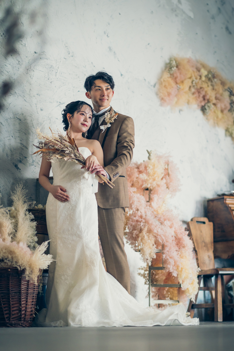 シックにマーメイドドレスも