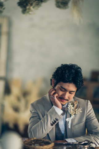 新郎ヘアセット