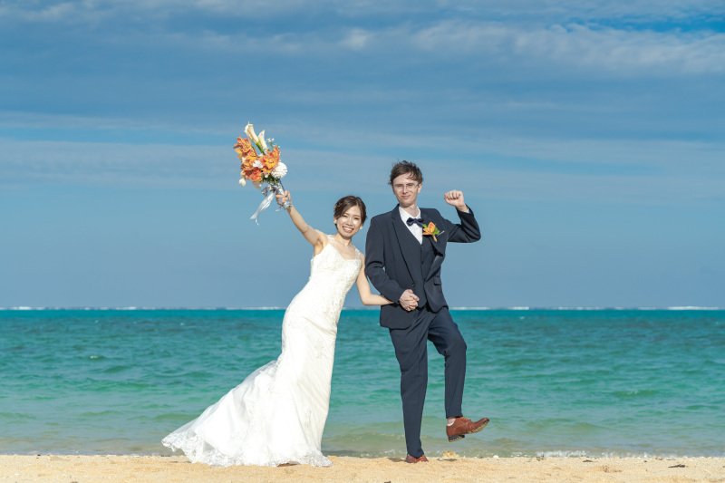 笑顔の素敵なおふたりで撮影はノリノリに。