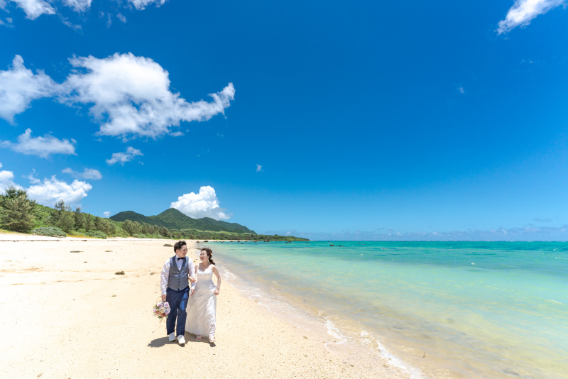 いい天気!誰もいないビーチでのびのび撮影!