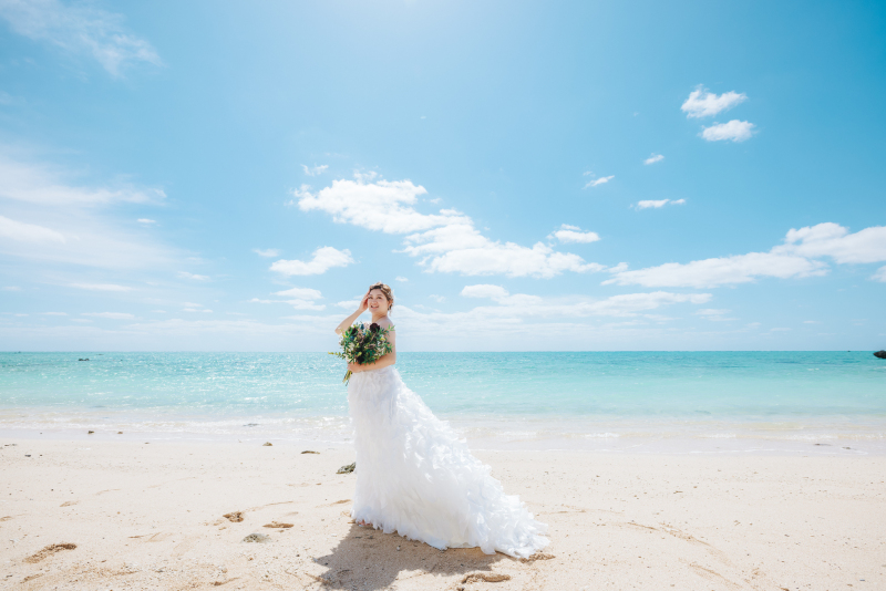 いい天気!誰もいないビーチでのびのび撮影!
