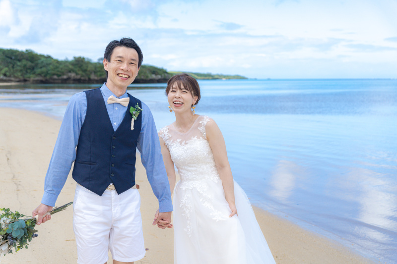 笑顔の素敵なおふたりで撮影はノリノリに。