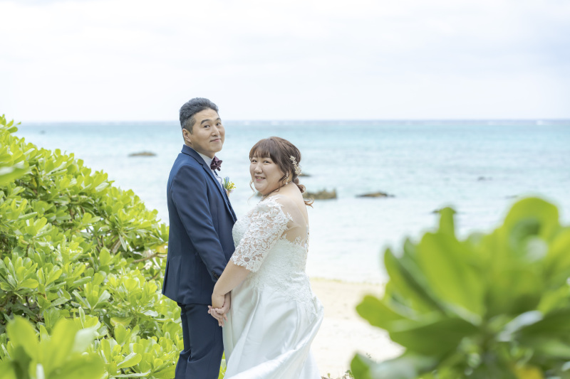 グリーンを抜けた先のビーチへ