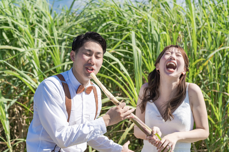 サトウキビでファーストバイト!収穫体験。