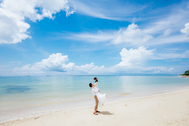 締めくくりはすっかり晴れ間の戻ったビーチで。