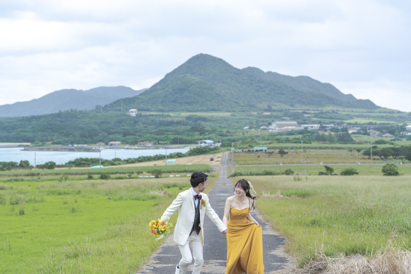 ズドーンと通る一本道。素晴らしい開放感