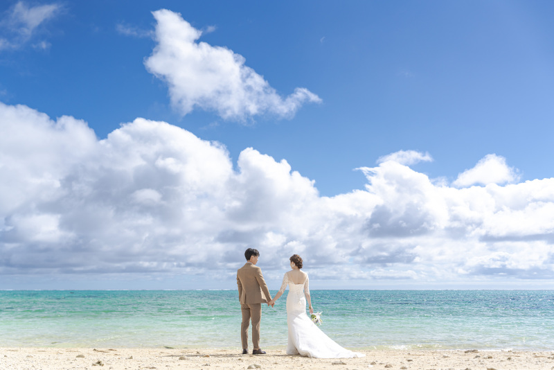 気持ちのいい青い海に青い空！いい天気！