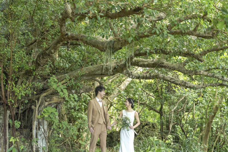 ビーチの裏にある隠れジャングルへ。