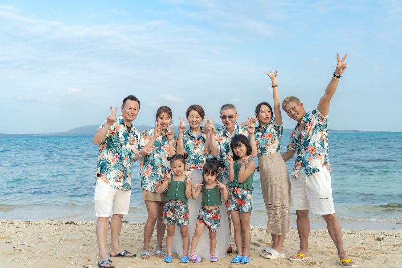 子供たちやお孫さんと一緒に!一生の思い出ですね。