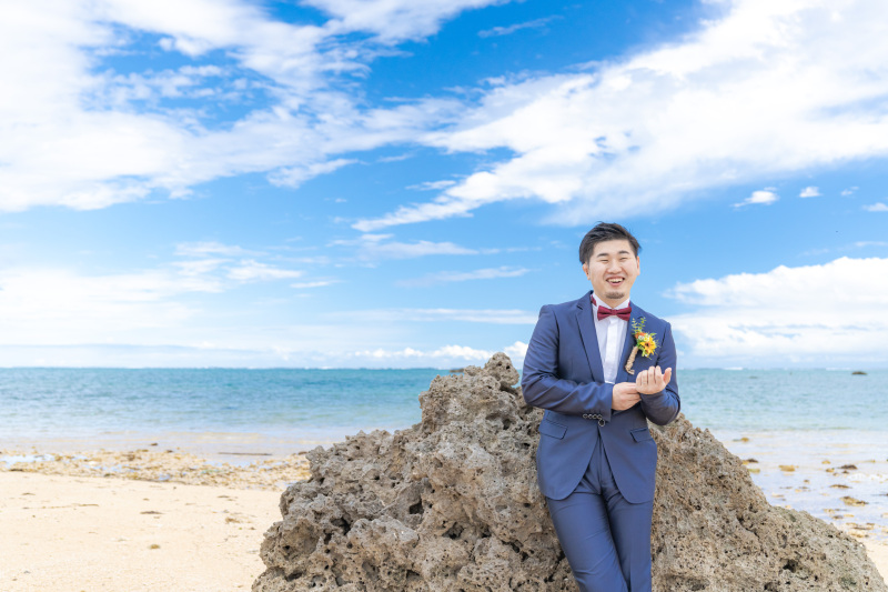 新郎だってソロショット。