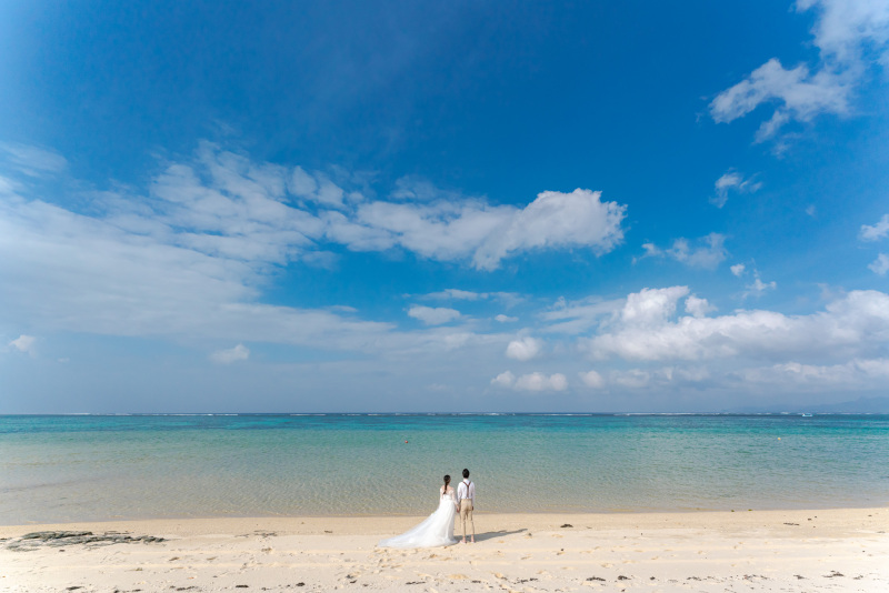 この壮大な海を2人占め。誰もいないから。