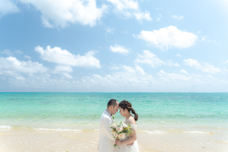 海の青と空の青。その境界線。