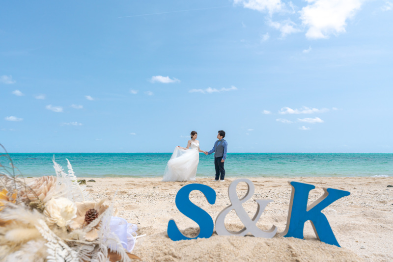 お持ち込みのイニシャルも使って撮影!