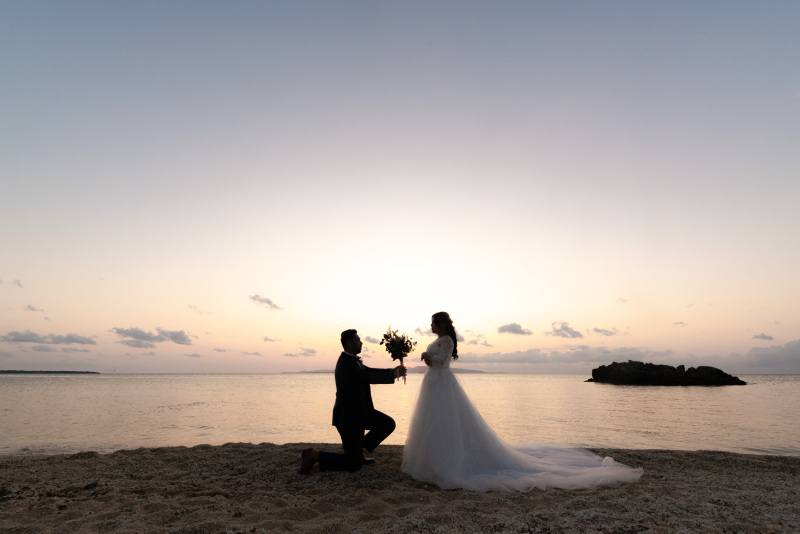 最後のサンセットはビーチで。