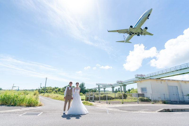 タイミング◉飛行機とも撮れちゃう!