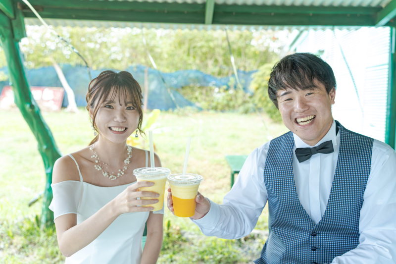 パイナップルジュースで休憩!南国フルーツ!