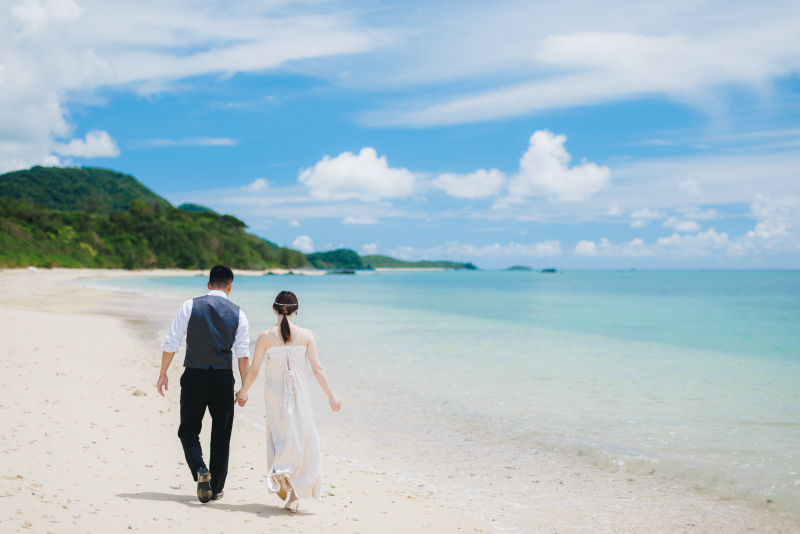 まずは、ゆっくりのんびりビーチをお散歩から。