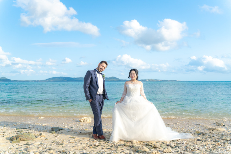 お二人のオリジナルポーズでパシャリ。