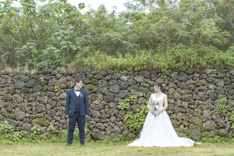 琉球遺跡の石垣。石垣もいい感じ。