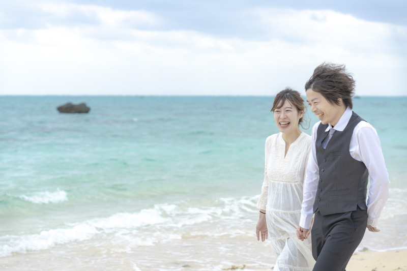 まずは、ゆっくりお散歩へ