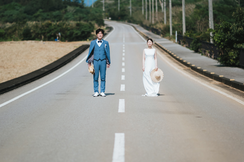 カントリーな雰囲気の１本道