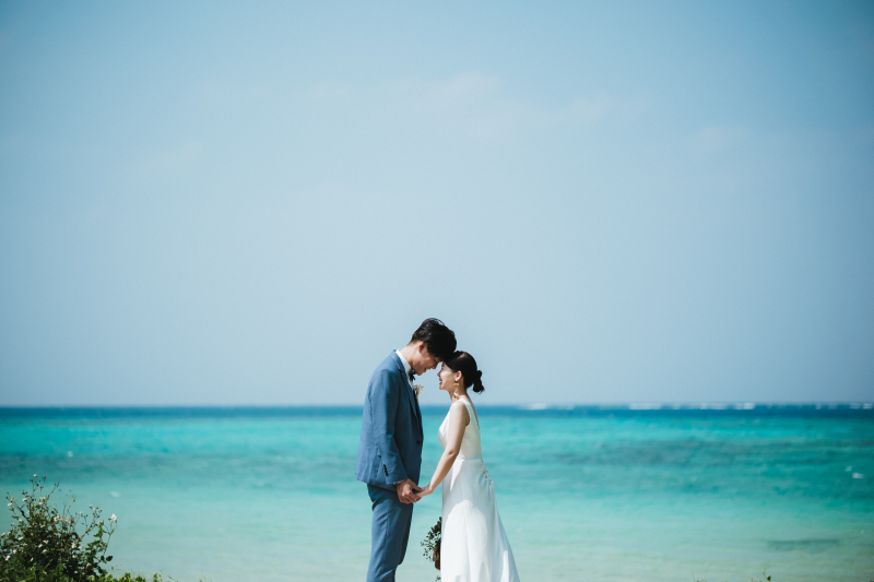 青空広がるビーチ・・・